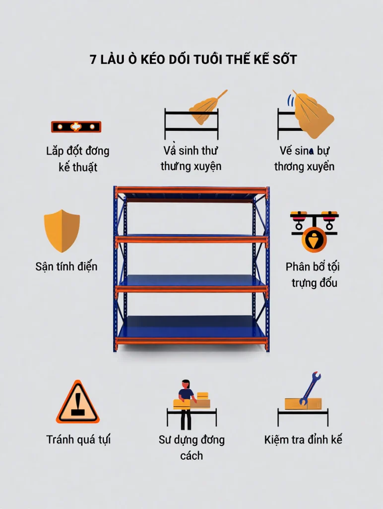 Cách Bảo Quản Kệ Sắt Để Hàng