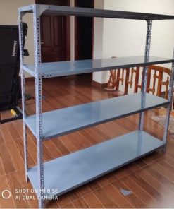 Kệ sắt 4 tầng: cao 1,5m x dài 1,5m x rộng 0,4m